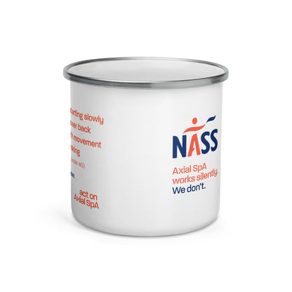 NASS Enamel Mug with SPINE acronym