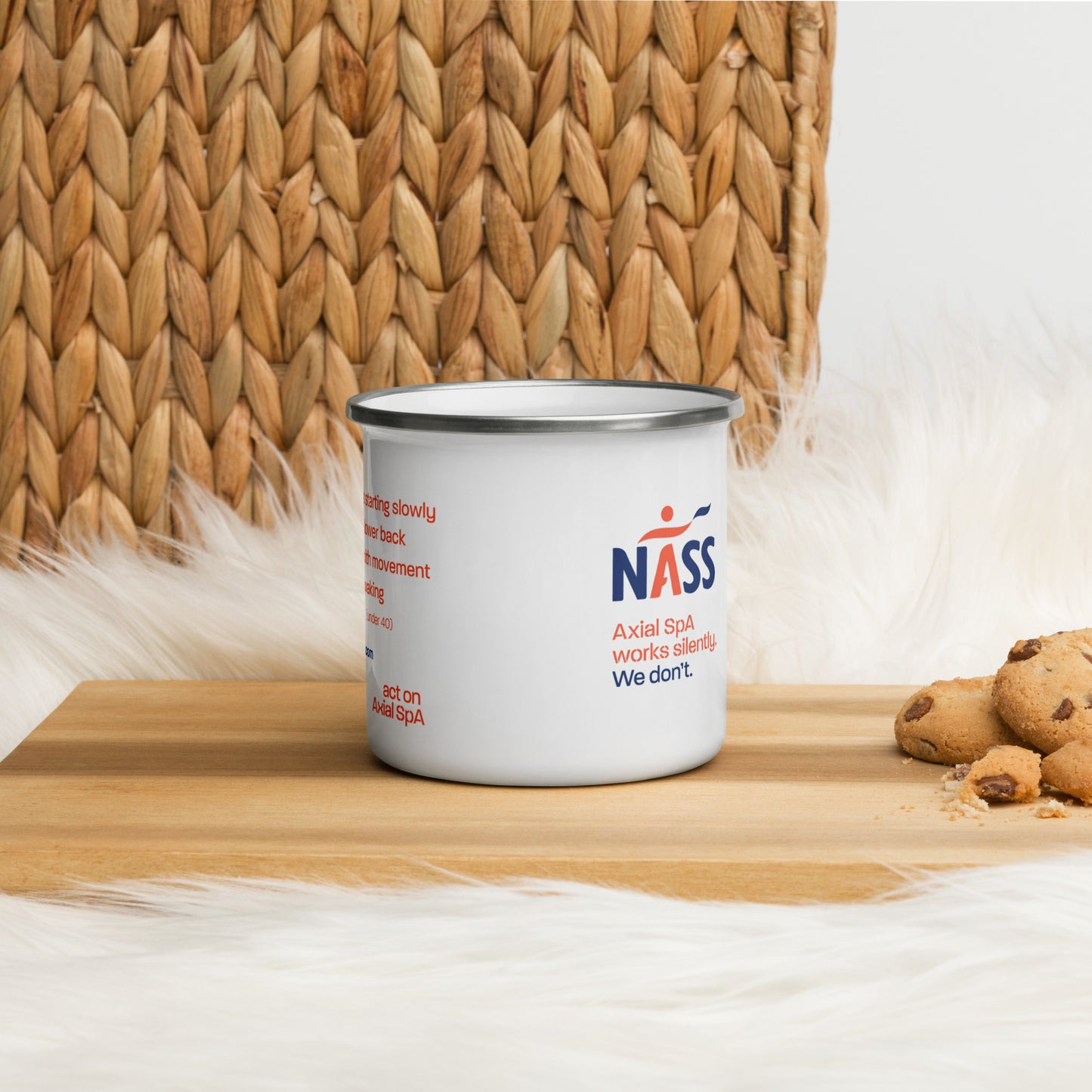 NASS Enamel Mug with SPINE acronym