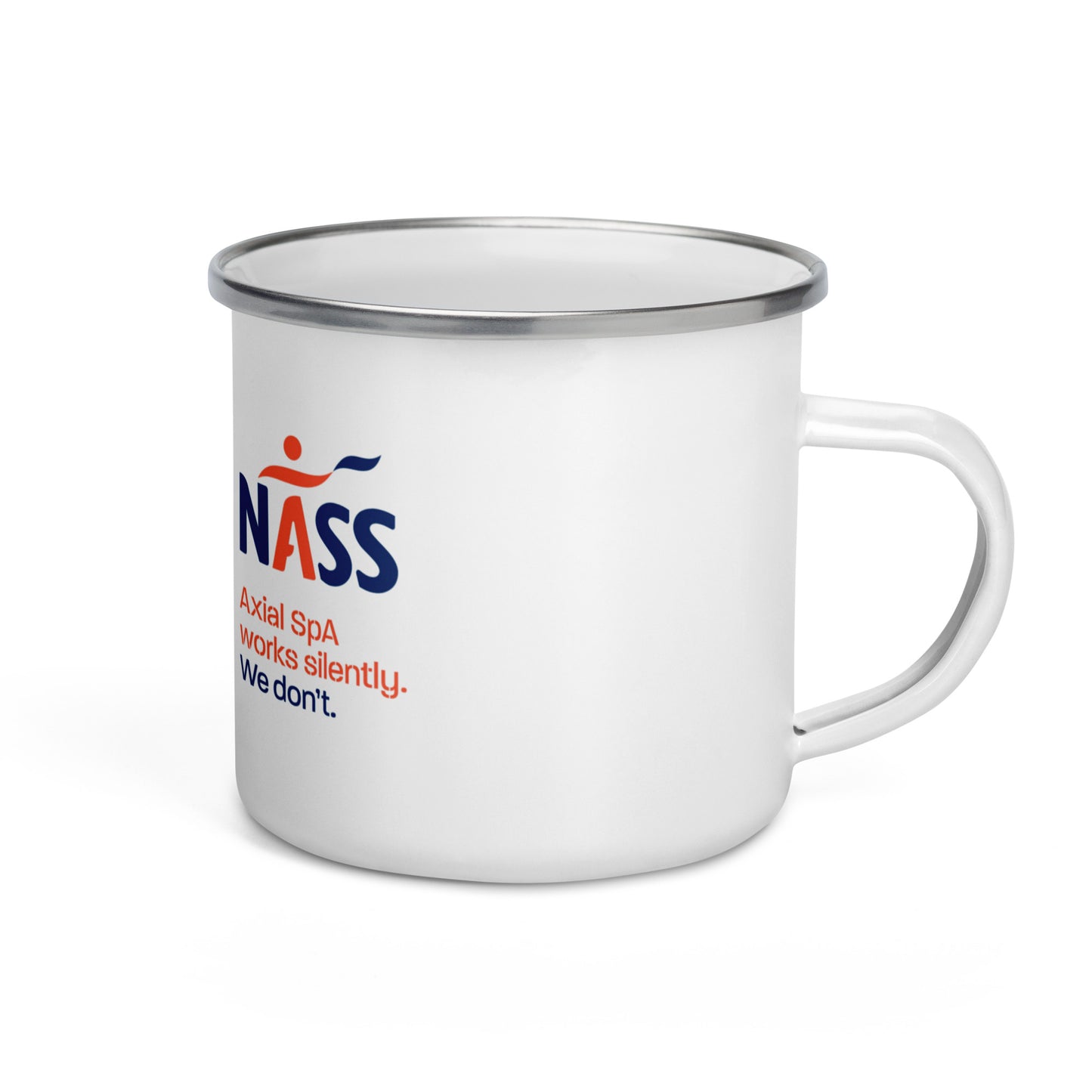 NASS Enamel Mug with SPINE acronym