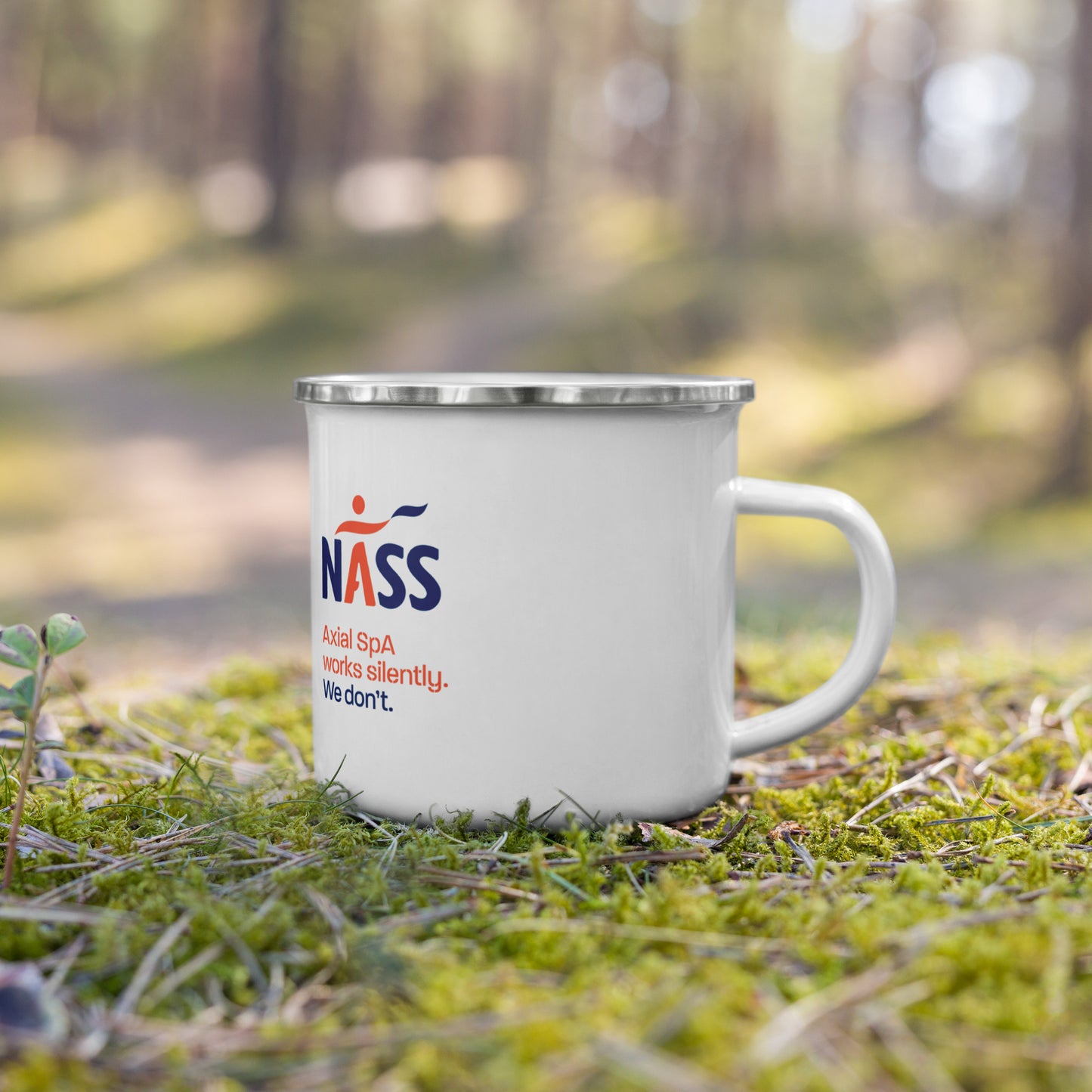 NASS Enamel Mug with SPINE acronym